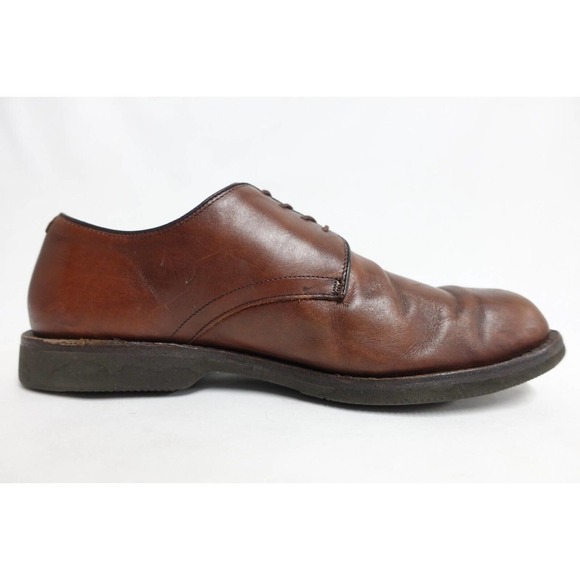 ALLEN EDMONDS Men Dress Shoes LAX Brown 10.5 E Wide Leather Derby Road Warriors main image 6